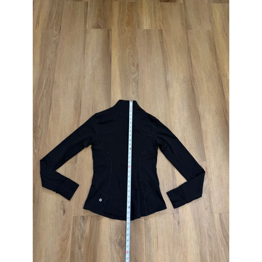 Lululemon Define Jacket Black Full Zip Yoga Activewear 6 preppy